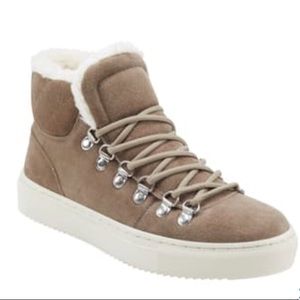 Marc Fisher Faux Shearling High Top Sneaker